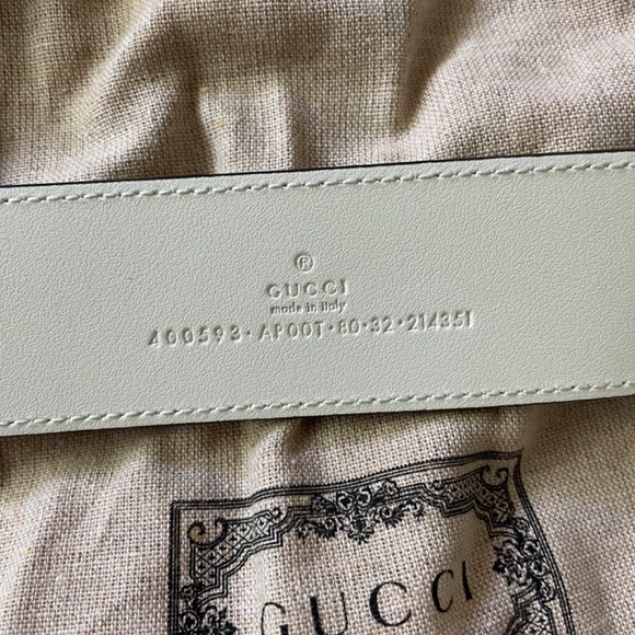 Cream Gucci belt - Picture 4 of 5
